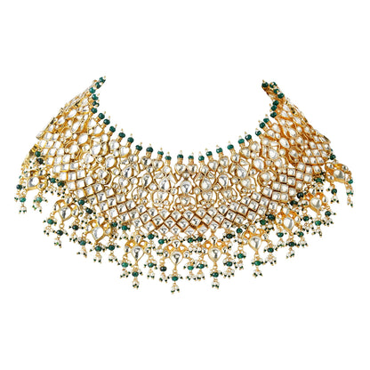 Imperial Kundan Necklace Set - Auraa Trends - Necklaces - # - Auraa Trends - Kundan Necklace Set