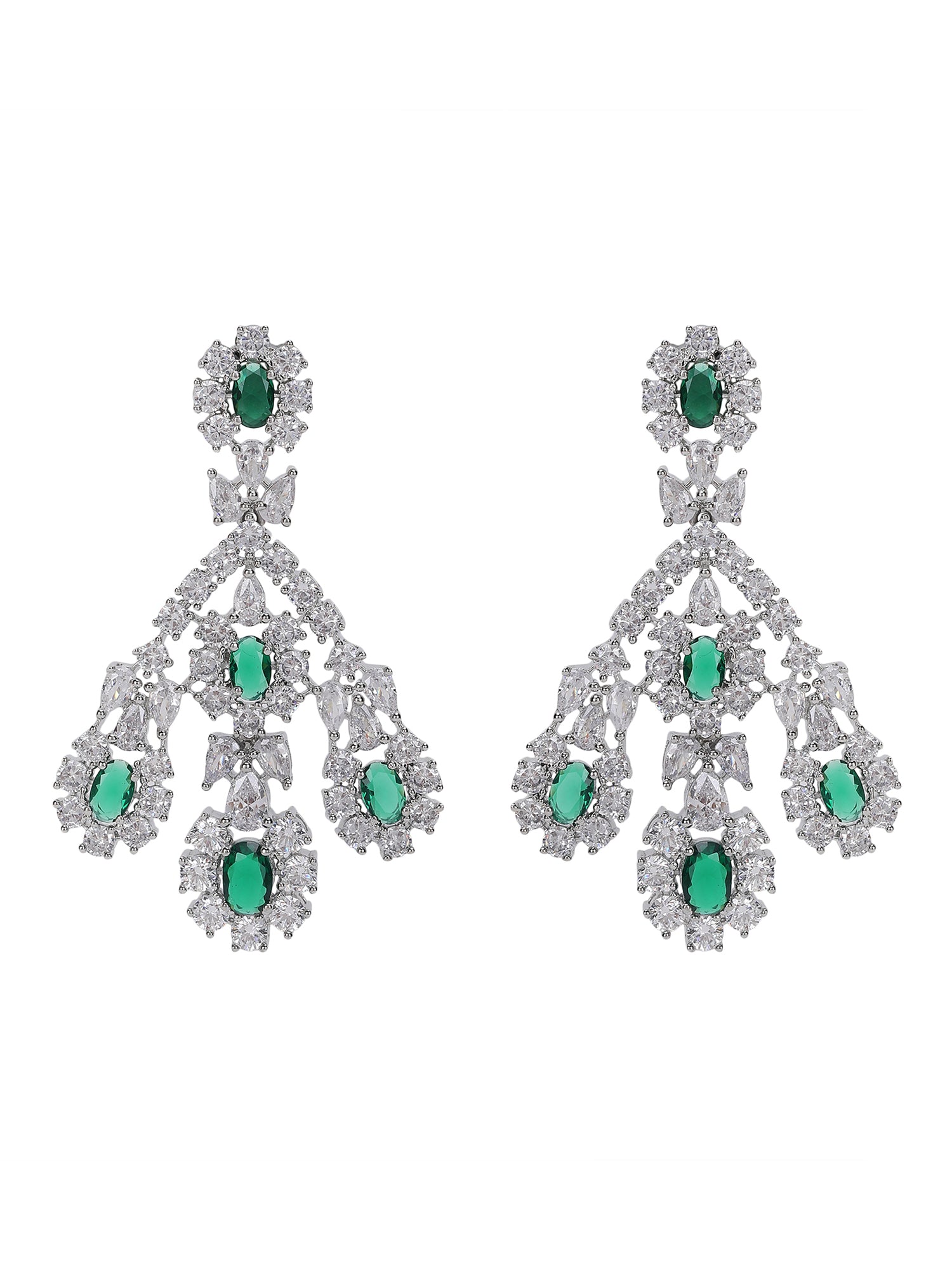 luxury green gemstone jewelry set - Auraa Trends - Necklace Set - # - Auraa Trends - luxury green gemstone jewelry set
