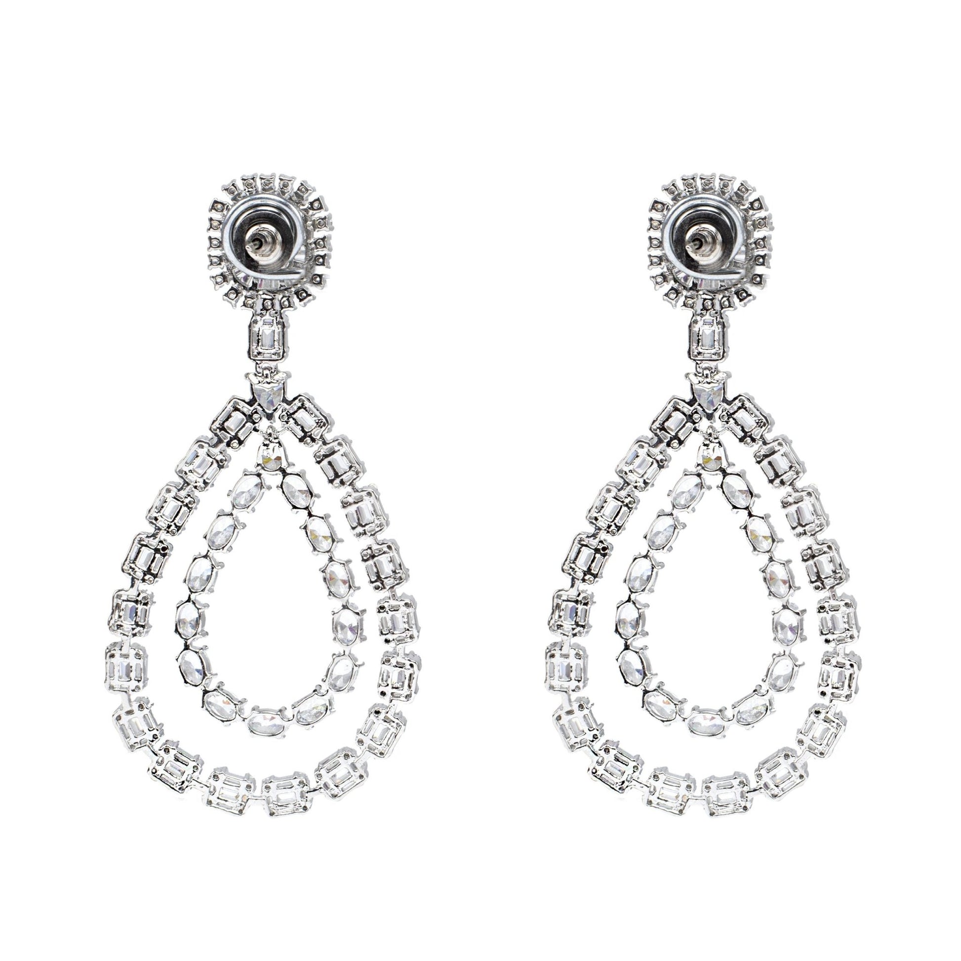 Moissanite Chandelier Earring For Women & Girls - Auraa Trends - Chandelier Earrings - Trends - Moissanite Chandelier Earring