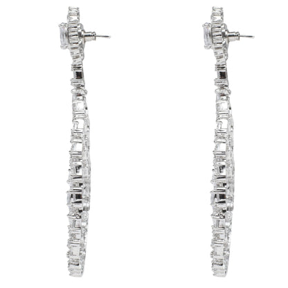 Moissanite Chandelier Earring For Women & Girls - Auraa Trends - Chandelier Earrings - Trends - Moissanite Chandelier Earring