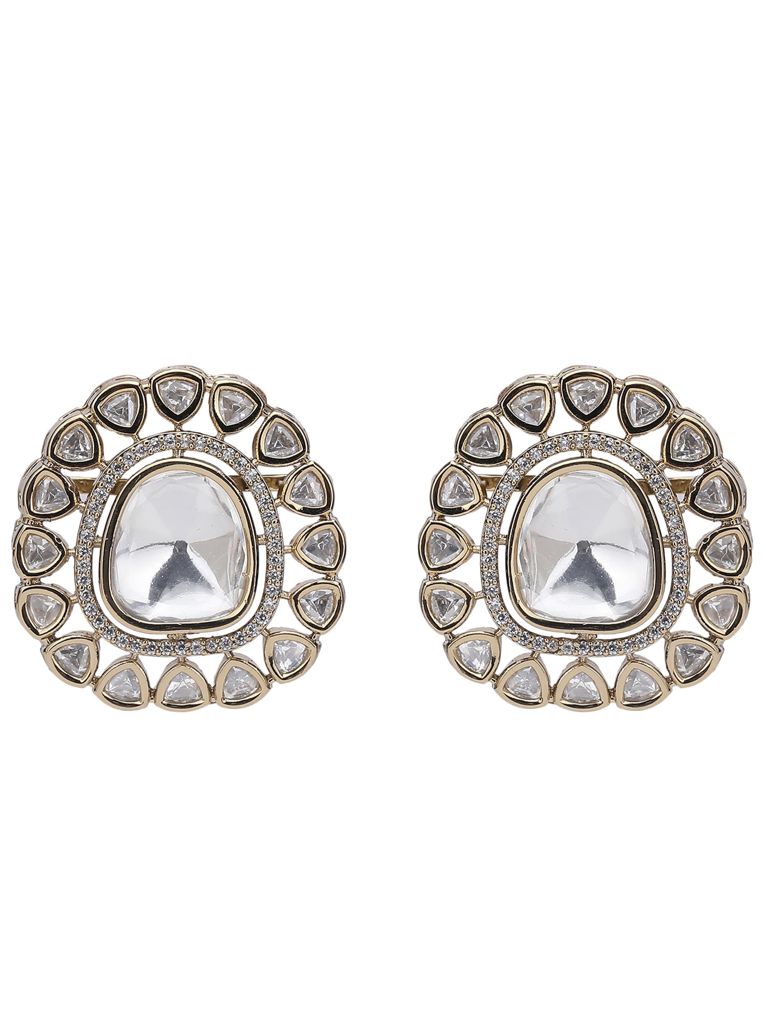 Moissanite Stud Earrings - Timeless Elegance - Auraa Trends - Studs - # - Auraa Trends - Buy Moissanite Stud Earrings