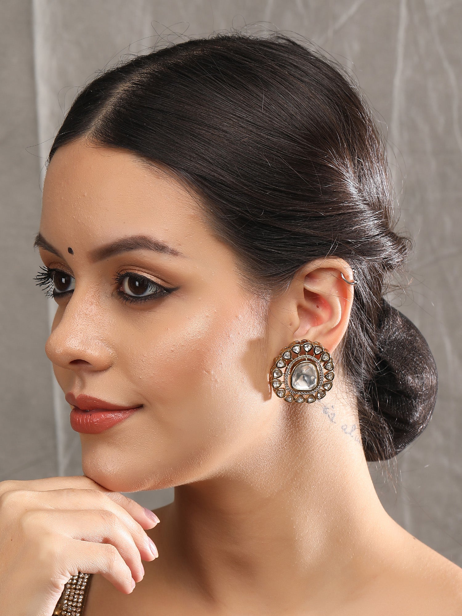 Moissanite Stud Earrings - Timeless Elegance - Auraa Trends - Studs - # - Auraa Trends - Shop Moissanite Stud Earrings Now