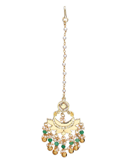 Multicolor Temple Crystal Necklace Set for Women - Auraa Trends - Necklace Set - Multicolor Temple Crystal Necklace Set