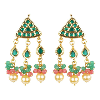 Necklace Set Crowned Kundan - Auraa Trends