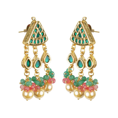 Necklace Set Crowned Kundan - Auraa Trends