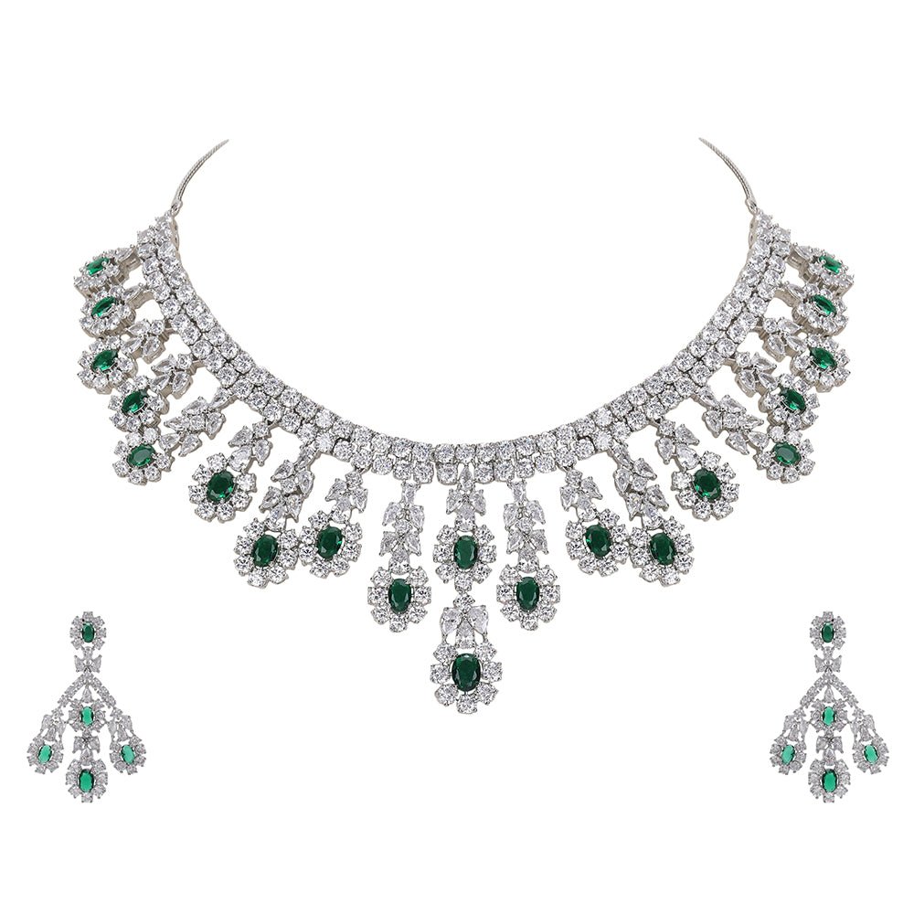 Necklace Set - Auraa Trends - necklace - # - Auraa Trends - Bridal Necklace Set Online In India