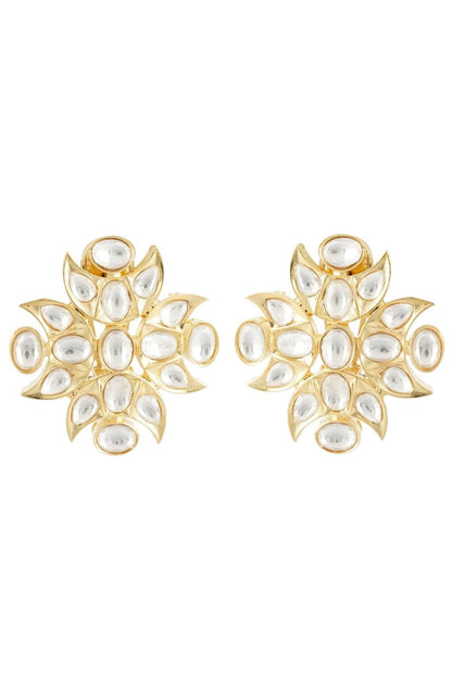 Prestigious Gold Plated Kundan Choker Necklace Set - Auraa Trends