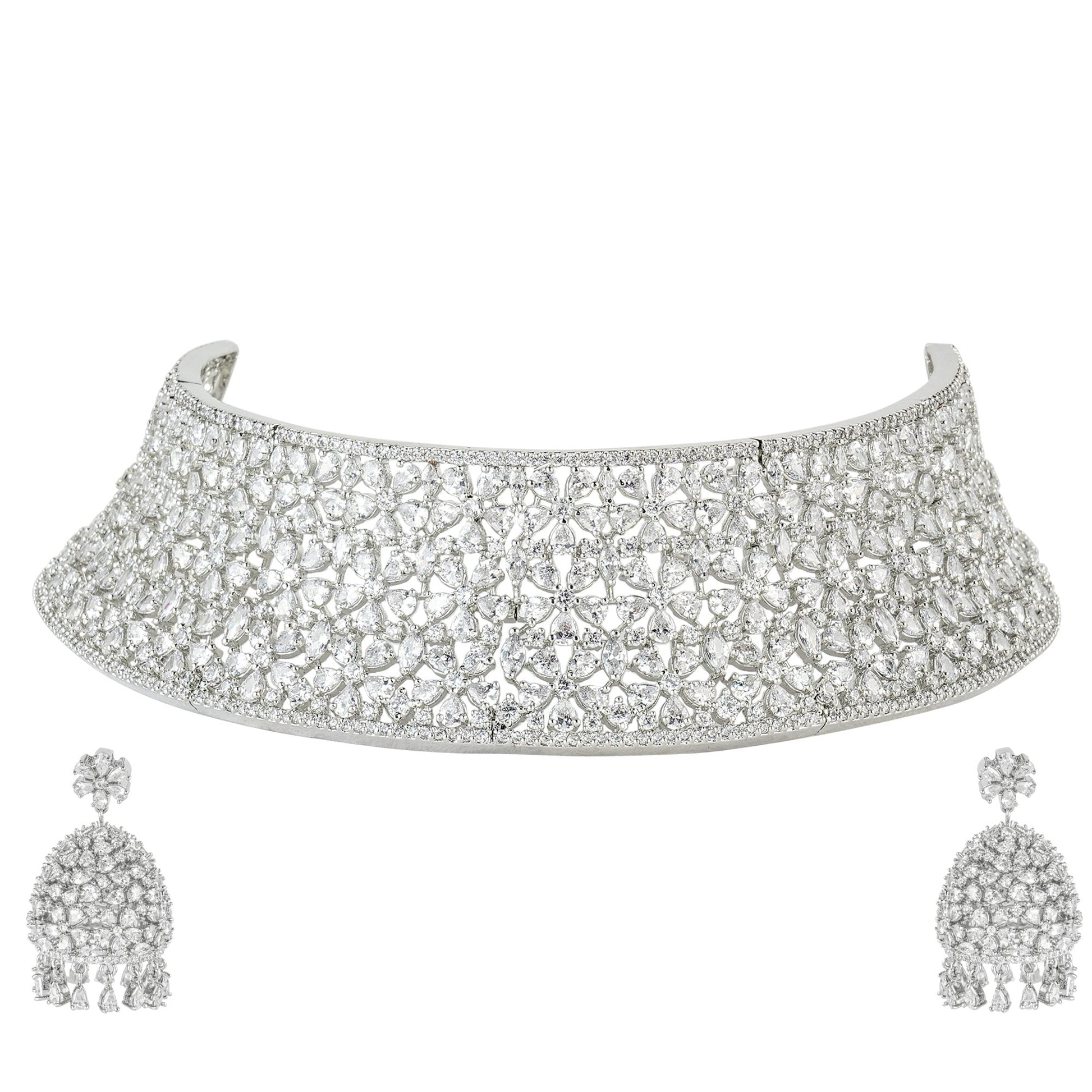 Radiant Choker Set for Women - Auraa Trends - Necklaces - # - Auraa Trends - Radiant Choker Set for Women