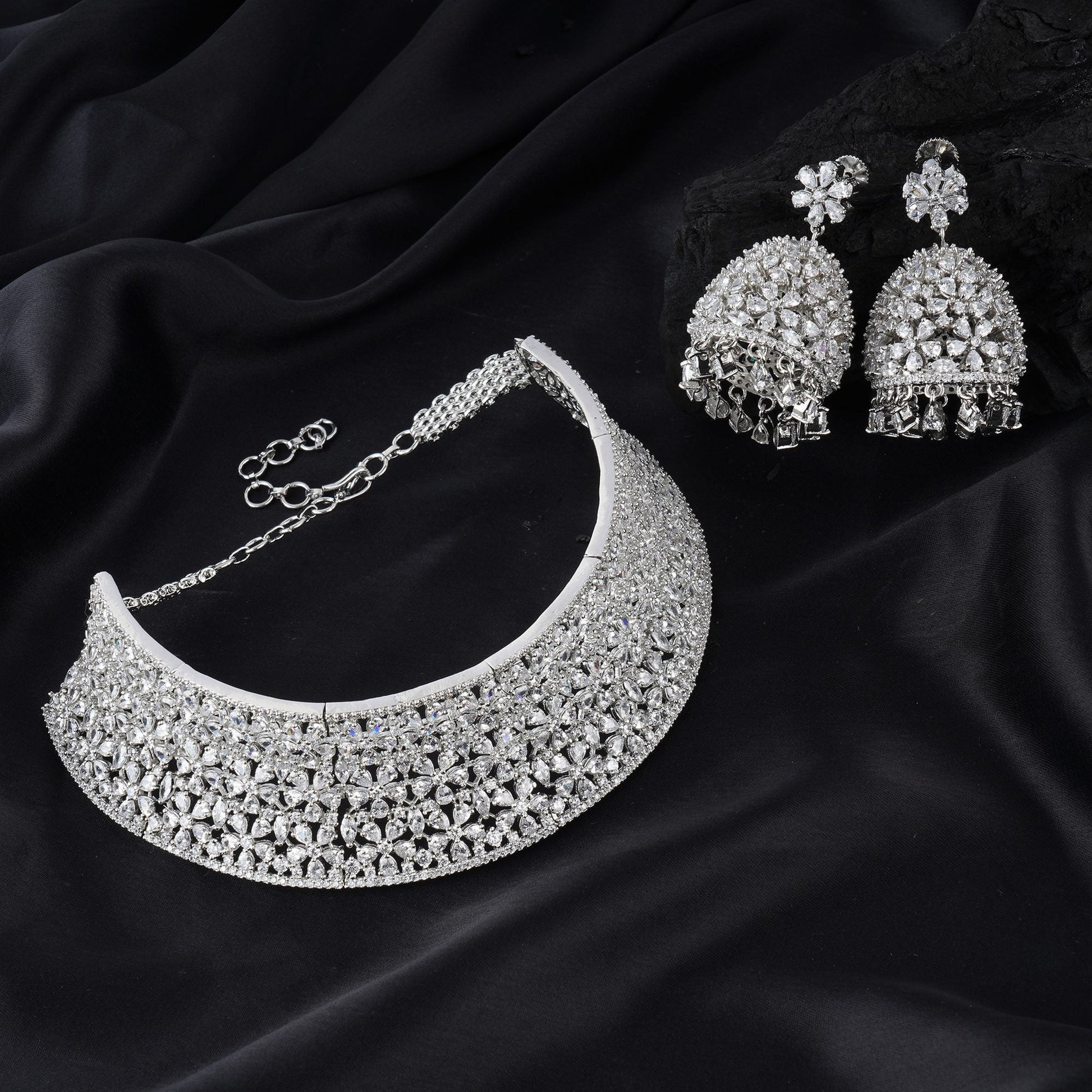 Radiant Choker Set for Women - Auraa Trends - Necklaces - # - Auraa Trends - Radiant Choker Set for Women