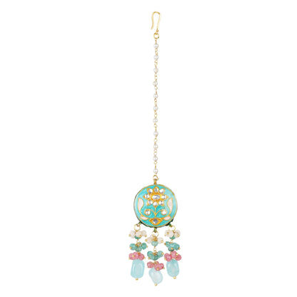 Splendid Kundan Necklace Set - Auraa Trends - Necklaces - # - Auraa Trends - Splendid Kundan Necklace Set