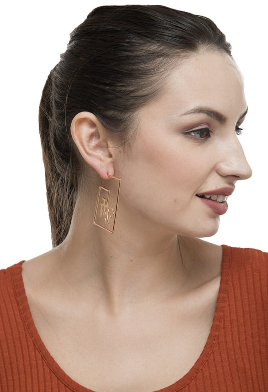 Square Karm Earrings - Auraa Trends - Earrings - # - Auraa Trends - Square Karm Earrings