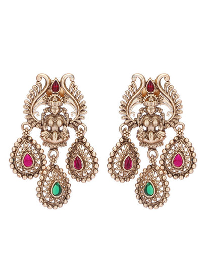 Traditional Brown Kundan Necklace Set - Auraa Trends - Necklaces - # - Auraa Trends - Traditional Brown Kundan Necklace Set